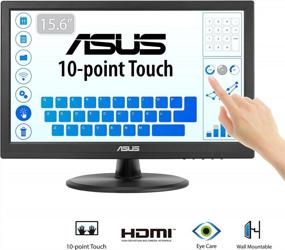 img 3 attached to 🖥️ ASUS VT168HR 15.6" Touchscreen Monitor - HD, Flicker-Free, Blue Light Filter, Tilt Adjustment