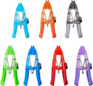 kizmos magnetic multipurpose bag clips: set of 7, multicolored – organize and seal your bags with style logo