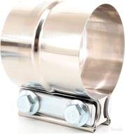 🔧 totalflow 4.5" lap joint exhaust muffler clamp band - premium 304 stainless steel construction - 4.5 inch diameter logo