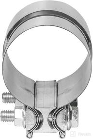 img 2 attached to 🔧 TOTALFLOW 4.5" Lap Joint Exhaust Muffler Clamp Band - Premium 304 Stainless Steel Construction - 4.5 Inch Diameter