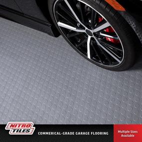 img 3 attached to IncStores 2.5Mm Thick Commercial-Grade Nitro Roll Garage Floor Mat Flexible Vinyl Floor Mat For A Stronger And Safer Garage, Workshop, Or Trailer Coin-Top, Midnight Black, 7.5' X 17'