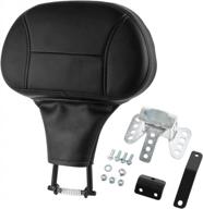 enhance riding comfort with detachable adjustable driver backrest pad for harley davidson touring road king cvo logo