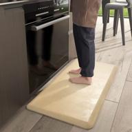 color g anti fatigue floor comfort mat 3/4 inch thick 20" 32" perfect for standing desks, kitchen sink, stove, dishwasher, countertop, office or garage, beige логотип