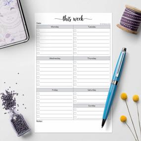 img 2 attached to Efficiently Organize Your Week With 321Done Weekly Checklist Notepad - 50 Tear-Off Sheets Of Planning Pad - Stay On Top Of Your To-Do List - Simple Script Design - Made In USA