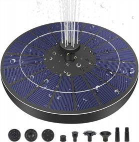 img 4 attached to Upgrade Your Outdoor Space With MADETEC Solar Fountain Pump: 3.5W Free-Standing Floating Design With 1500MAh Battery Backup And 6 Nozzles For Maximum Versatility And Beauty
