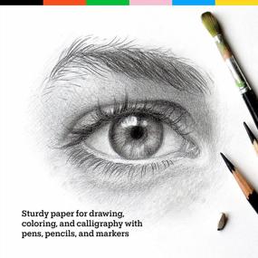 img 2 attached to Spiral Bound Sketch Pad – 100 Sheets, 9 x 12 Inch, Smooth Paper for Drawing, Sketching, Coloring – Ideal for Pencils, Pens, Markers – Sketchbook for Artists