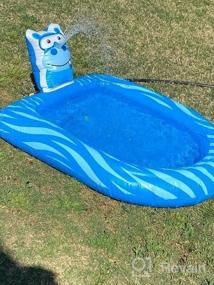 img 5 attached to Детский бассейн Bewarm Splash Pad: идеальная игрушка для воды на открытом воздухе для малышей и детей (в возрасте 1-12 лет) с пожизненной гарантией замены!
