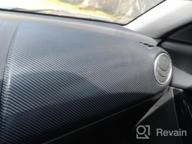 img 1 attached to Transform Your Ride With DIYAH 4D Black Carbon Fiber Vinyl Wrap - Air Release, Anti-Wrinkle, 120" X 60 review by Michael Duman