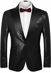 img 4 attached to Men'S Formal Suit Blazer Jacket For Weddings, Proms, Parties & Dinners