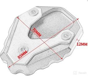 img 3 attached to LJBusRoll Motorcycle Extension Kickstand Anti Slip Motorcycle & Powersports