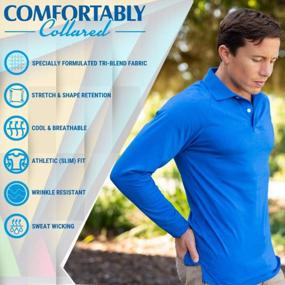 img 2 attached to 👕 Ultimate Comfort: Perfect Sleeve Shirts for Men - Fitted & Breathable Clothing