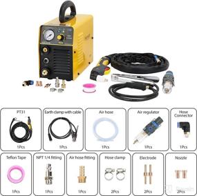 img 1 attached to 🔪 Hynade Air Plasma Cutter, CUT40 HYC410 - 110V Input Voltage, 35Amps Plasma Cutters, 6mm Clean Cut, Ideal Plasma Cutting Machine for Car Structure (HYC410 110V)