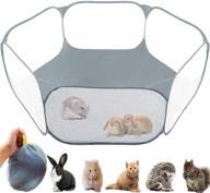 gabraden small animals tent: portable, breathable & transparent pet playpen for guinea pig, rabbits, hamster, chinchillas, and hedgehogs logo