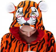 окунитесь в комфорт с детской пижамой abenca's tiger onesie - идеально подходит для рождества, хэллоуина и косплея! логотип