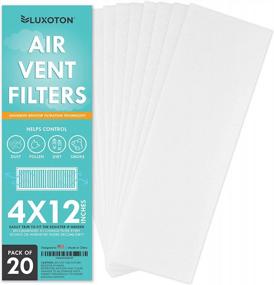 img 4 attached to Reduce Household Allergens With Premium Pack Of 20 Air Vent Filters For Home