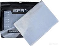 🔥 aluminum heat shield with fiberglass & self-adhesive backing - 15x48 inches (5 sq ft) heat barrier логотип