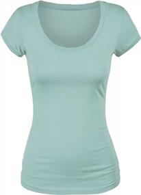 img 1 attached to Value Pack Junior Plus Sizes Emmalise Short Sleeve Scoop Neck Tee For Women