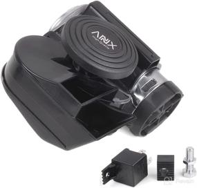 img 4 attached to 🚗 ANNX Nautilus Compact Air Horn Kit: Ultra-Loud Replacement Electric Air Horn for 12V Vehicles - Black Motorcycle/Car Horn Kit with Compressor (1 Pc, Black)