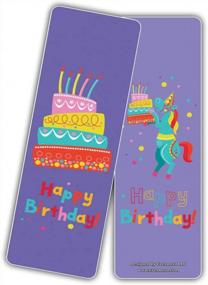 img 1 attached to Happy Birthday Bookmark Cards (12-Pack) - Perfect Gift For Boys, Girls, Teens, Kids, Men & Women - Premium Quality Bulk Set