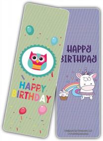 img 2 attached to Happy Birthday Bookmark Cards (12-Pack) - Perfect Gift For Boys, Girls, Teens, Kids, Men & Women - Premium Quality Bulk Set