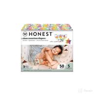 🌱 honest club box eco-friendly size 5 diapers, 50 count: clean conscious, pride, love for all logo