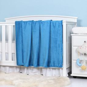 img 3 attached to Уютное одеяло TILLYOU из микрофлиса для малышей - идеально подходит для детского сада и дошкольного сна!