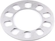 universal brake spacers set of 2 - fits 5x4.5, 5x4.75, and 5x5 bolt patterns - 1/4" thickness - 88.7mm center bore - 6.5" overall diameter logo