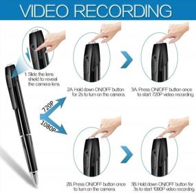 img 3 attached to 🕵️ WISEUP 1080P HD Spy Pen Camera: Mini Video Recorder with Photo Taking Function and Built-in 16GB Memory Card