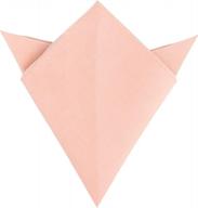 light pink wedding ties set for groomsmen - skinny ties, bowtie, and pocket square in peach pink hue logo