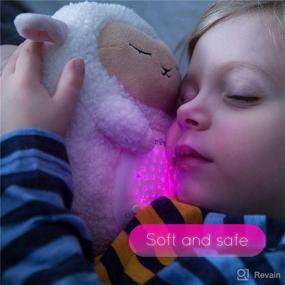 img 2 attached to Lumipets Baby Sound Soother: Portable Baby Sound Machine, Shusher, White Noise & Lullaby Lamb with Projector Night Light – Rechargeable & Travel-Friendly Stuffed Animal for Baby's Sleep