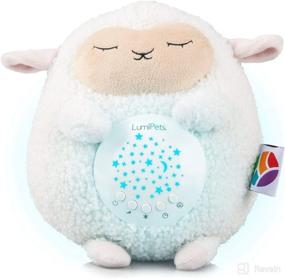 img 4 attached to Lumipets Baby Sound Soother: Portable Baby Sound Machine, Shusher, White Noise & Lullaby Lamb with Projector Night Light – Rechargeable & Travel-Friendly Stuffed Animal for Baby's Sleep