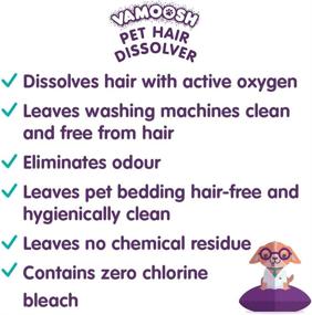 img 1 attached to 🐾 Vamoosh Pet Hair Dissolver 3x100g: Say Goodbye to Stubborn Pet Hair!