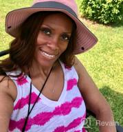 img 1 attached to Stay Cool And Protected With Women'S UV Sun Hats - Wide Brim Bucket Mesh Boonie Perfect For Beach And Fishing review by Timothy Spinner