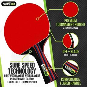 img 2 attached to Pro Carbon Ping Pong Paddle With Killer Spin Technology - Elevate Your Game With MightySpin Table Tennis Accessories