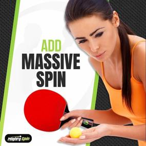 img 1 attached to Pro Carbon Ping Pong Paddle With Killer Spin Technology - Elevate Your Game With MightySpin Table Tennis Accessories