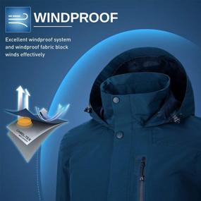 img 2 attached to Waterproof And Breathable Rain Jacket With Hood For Men By CAMELSPORTS - Ideal Windbreaker For Outdoor Hiking And Climbing