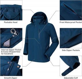 img 1 attached to Waterproof And Breathable Rain Jacket With Hood For Men By CAMELSPORTS - Ideal Windbreaker For Outdoor Hiking And Climbing