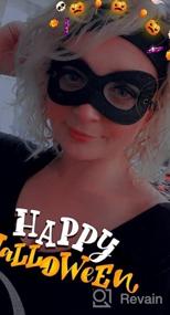 img 8 attached to AIMIKE 2Pcs Superhero Masks, Black Felt Eye Masks, Halloween Dress Up Masks, Adjustable Half Masks With Elastic Rope - Great Party Cosplay Accessory