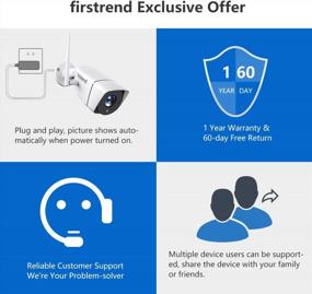 img 3 attached to Secure Your Property With Firstrend Newest Wireless Security Camera System: 8CH 1080P NVR With 4 2MP IP Cameras And 65Ft Night Vision - Easy Remote View And P2P CCTV System (No HDD)