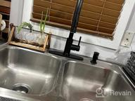 img 1 attached to Tohlar Black Kitchen Faucets With Pull-Down Sprayer Single Handle Kitchen Faucet, Modern Stainless Steel Kitchen Sink Faucet With Deck Plate review by Shawn Jacobs