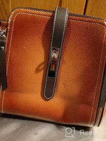 img 5 attached to Женская кожаная сумка через плечо Heshe: стильная сумка-портфель, кошельки и сумка через плечо — все в одном