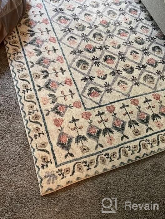 img 1 attached to Ivory Eden Collection Area Rug By Rifle Paper Co. X Loloi - 8'-6" X 11'-6 review by Jennifer Brown