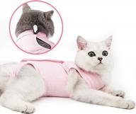 cat surgery recovery suit: surgical abdominal wound protection for indoor pets - e-collar alternative post-surgery pajama suit logo