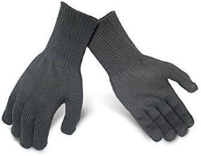 img 3 attached to KEZZLED Oven, BBQ Gloves (Heat, Flame & Cut Resistance - EN407 Tested Level 3, 662F 15S+) (Knitted Plain)