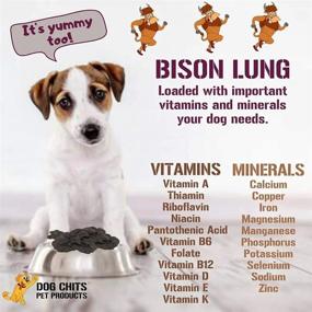 img 2 attached to All-Natural Dog Chits Bison Lung Fillets: USA-Made, Crispy Chews 🐶 for Large and Small Dogs, Flavorful and Giant Bag of Puppy Treats