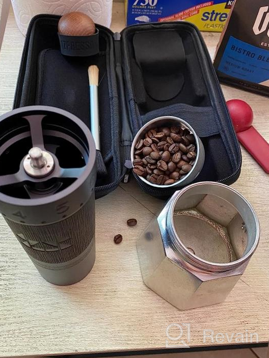 img 1 attached to ☕️ 1Zpresso J-Max S Manual Coffee Grinder - Silver Coated Conical Burr, Foldable Handle, 40g Capacity, Numerical Adjustable Fineness Setting, Fast Grinding Efficiency - Ideal for Espresso review by Matt Mix