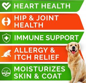 img 1 attached to Wild Alaskan Salmon Oil Omega 3 Treats For Dogs - Allergy & Itch Relief, Skin/Coat Supplement, Joint Health + 180 Servings!