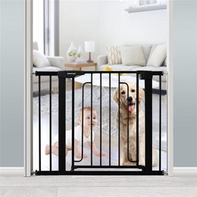 img 4 attached to 🚪 Beberoad Love Baby & Pet Safety Gate: Secure Your Doorway & Stairway | Extension Kit Included | Screw, Wall-Cup & Pressure Mounted | Adjustable Width 29.5"-51.5