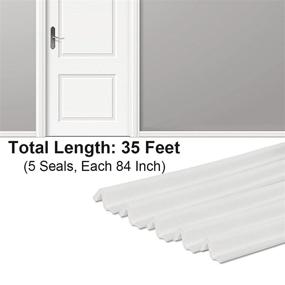 img 2 attached to 9/16" X 5/8" White V-Shaped Door Seal Strip - 35Ft Fowong Kerf Weather Stripping.