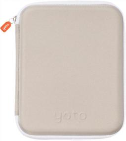 img 4 attached to Чехол для аудиокарт Yoto теплого серого цвета - хранилище для 64 карт Yoto и плеера Yoto, мини-аудиокарты для детей - застежка-молния, идеально подходит для мальчиков и девочек